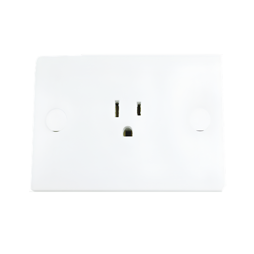 [60.16.06024] TOMACORRIENTE SENCILLO 06024,BLANCO 2P/16AMP/ 250V,BLOCK VIMAR