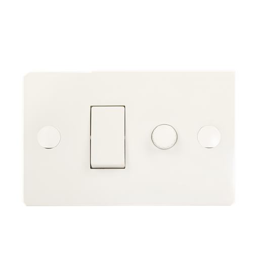 [60.16.06057] INTERRUPTOR + DIMMER 3WAY 06057,BLANCO 1P/10AMP/120V,BLOCK VIMAR