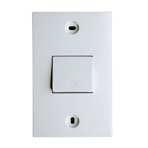 [60.16.06002] INTERRUPTOR TIMBRE 06002,BLANCO 1P/10AMP,BLOCK VIMAR