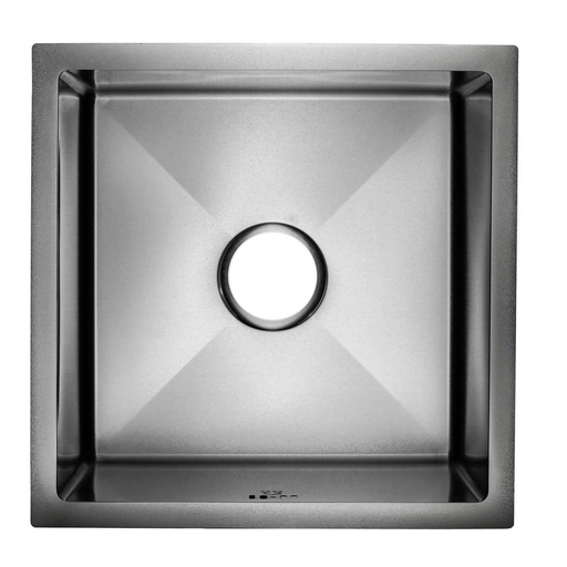 [80.KD4545] FREGADERO CUADRADO INOX SATINADO 45X45X24 KD-4545 OMEGA