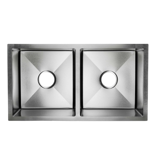 [80.KD7843-2] FREGADERO CUADRADO DOBLE 78X43X24 , ACERO INOX ,  KD-7843-2 , OMEGA
