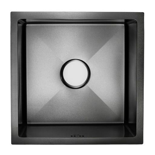 [80.KD4545BL] FREGADERO CUADRADO INOX NEGRO 45X45X24 KD-4545BL OMEGA