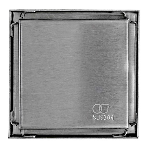 [80.F6001] REJILLA CUADRADA 10 X 10 SATINADA , F6001 , OMEGA