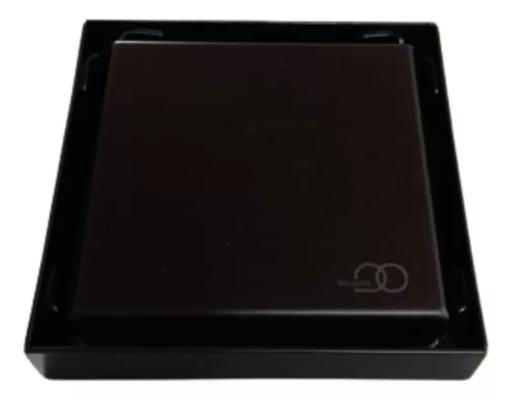 [80.F6001MB] REJILLA CUADRADA 10 X 10 NEGRO , F6001-MB , OMEGA