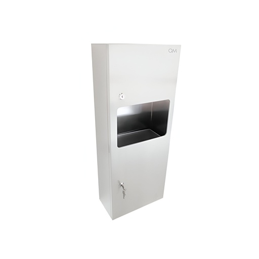 [79.16.CLD5833] DISPENSADOR DE TOALLAS DE MANO C/PAPELERA , A.INOX CLD-5833 METALES ALEADOS