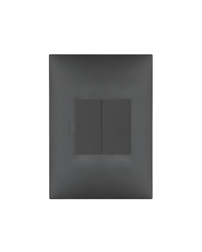 [60.16.09A50.CM.14] INTERRUPTOR DOBLE CARBON MATE P.A NEVE UP VIMAR