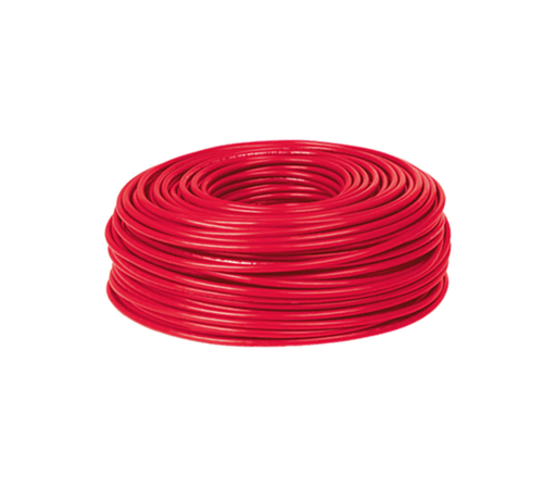 [12.01.AUT18.ROJO] CABLE DE COBRE AUT.18, COLOR ROJO 