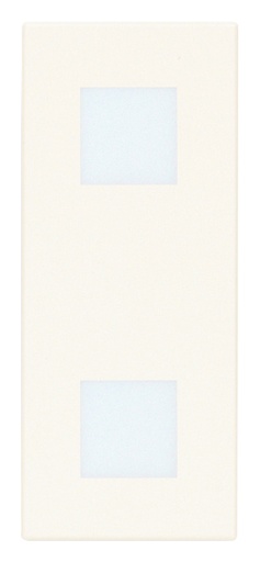 [60.16.30388.B] DOBLE PILOTO C/DIFUSOR NEUTRO BLANCO LINEA VIMAR