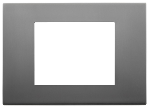 [60.16.30653.72] PLACA 3M ACERO SATIN LINEA VIMAR