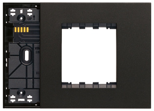 [60.16.32613.G] SOPORTE XT 3M COMBINADO+PLACA NEGRO LINEA VIMAR