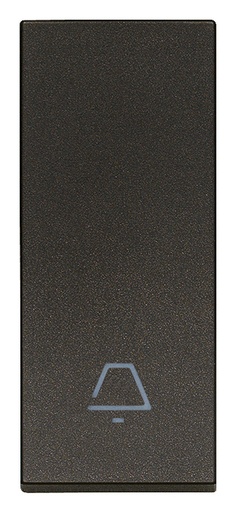 [60.16.31000.CG] TECLA 1M ALINEADO SIMB. TIMBRE NEGRO LINEA VIMAR