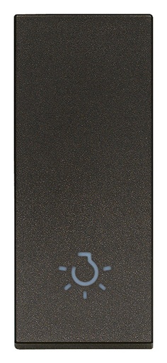 [60.16.31000.LG] TECLA 1M ALINEADO SIMBOLO LUCE NEGRO LINEA VIMAR