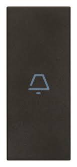 [60.16.31000A.CG] TECLA 1M AXIAL SIMBOLO TIMBRE NEGRO LINEA VIMAR