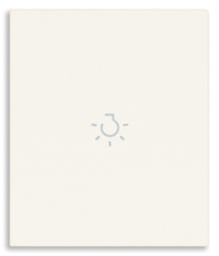 [60.16.31000A.2LB] TECLA 2M AXIAL SIMBOLO LUCE BLANCO LINEA VIMAR