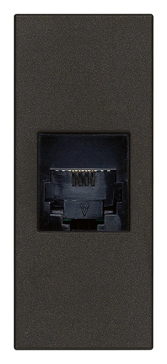 [60.16.30320.G] TOMA TELEFONO 6/4 NEGRO LINEA VIMAR