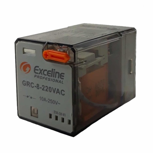[90.02.GRC-8-24VDC] RELE 8 PINES DE 10A/250V, GRC-08-024VDC, EXCELINE