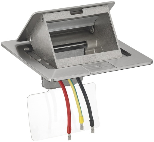 [60.16.V54303] CAJA DE PISO 3 MODULOS ACERO INOX VIMAR
