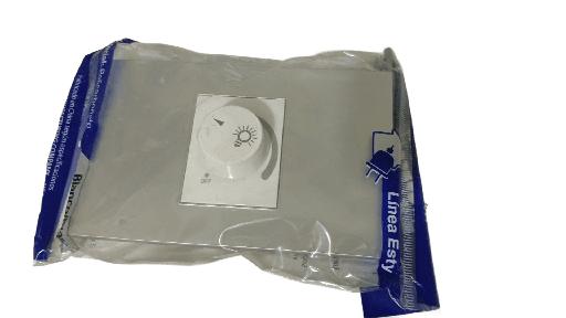 [KOB-E7355WMS] INTERRUPTOR VARIABLE (DIMMER) 15AMP-125V BLANCO METALICO PLATA,TANIA