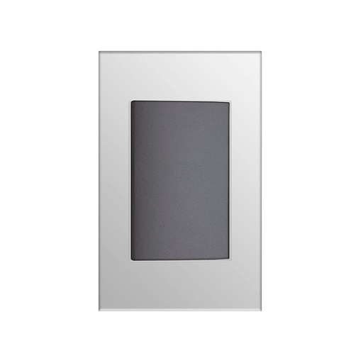 [KOB-E7000BMS] INTERRUPTOR SENCILLO 15AMP - 125V NEGRO METALICO PLATA,TANIA