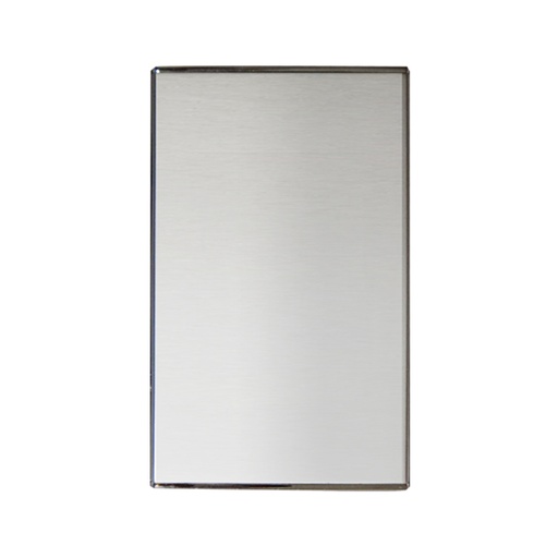 [KOB-E7141MS] TAPA CIEGA METALICO PLATA,TANIA