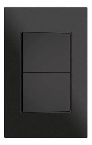 [KOB-E7200B] INTERRUPTOR DOBLE 15AMP - 125V NEGRO,TANIA