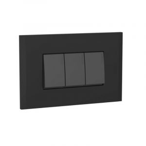 [KOB-E7313B] INTERRUPTOR TRIPLE 15AMP - 125V NEGRO,TANIA
