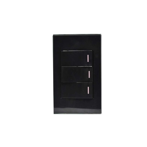 [KOB-E7313BT] INTERRUPTOR TRIPLE TRIWAY 15AMP - 125V NEGRO,TANIA