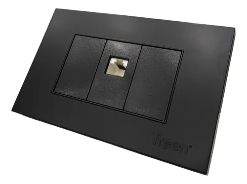 [KOB-E7JR45B] TOMA PARA CONEXIÓN A RED RJ45 NEGRO,TANIA