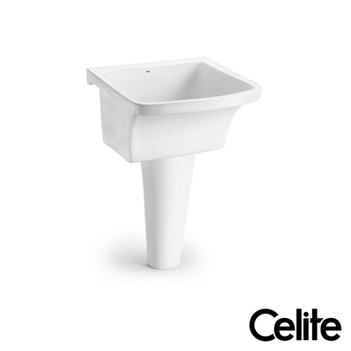 [CELOZ0007] BATEA C/PEDESTAL BLANCO,NOVA