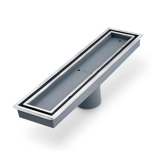 [79.QM.88.300.12ST] REJILLA LINEAL LAGOS 12"X3" (INSERTO DE BALDOSA) SATINADO QM
