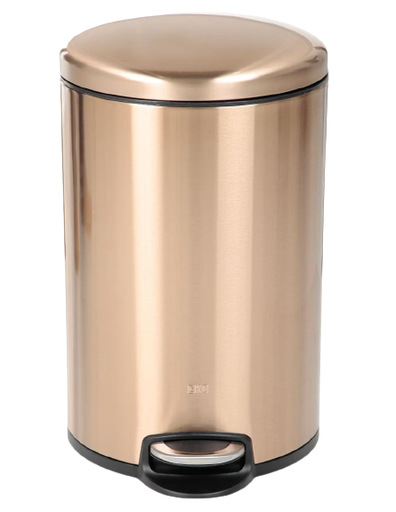 [79.24.PAP-712] PAPELERA 8 LTS ROSE GOLD ACERO INOX. UNIQUE