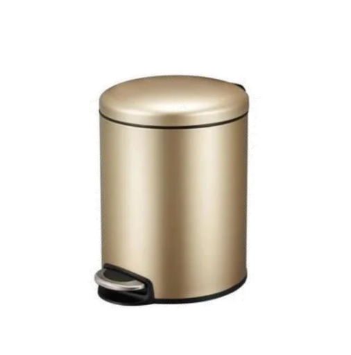 [79.24.PAP-713] PAPELERA 8 LTS GOLD ACERO INOX. UNIQUE