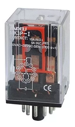[60.19.MK3P-l-110V] RELE 11 PINES AC 110V 10A ANDELI