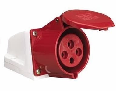[60.19.AM-144] TOMA INDUSTRIAL HEMBRA 3P+T 380 - 415V 125A IP67 SUJETABLE SUPERFICIAL ANDELI