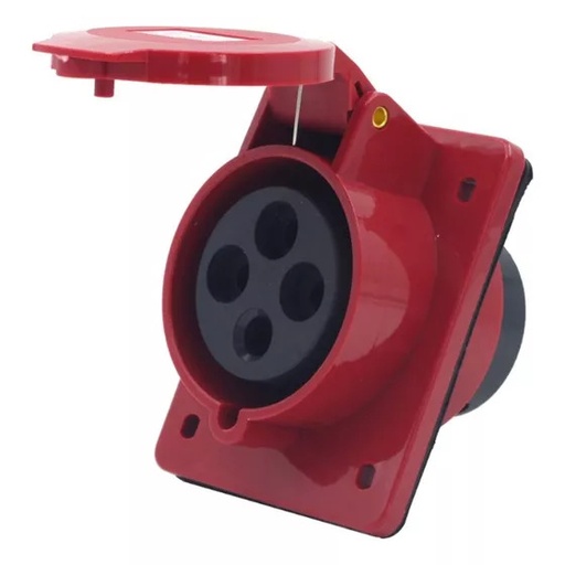[60.19.AM-334] TOMA INDUSTRIAL HEMBRA 3P+T 380 - 415V 63A IP67 EMPOTRABLE ANDELI
