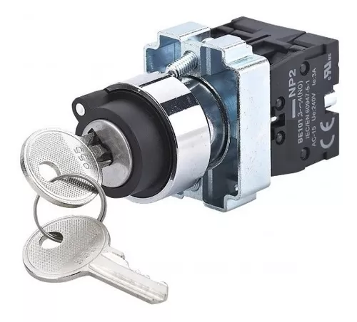 [60.19.XB2-EG53] INTERRUPTOR DE LLAVE 2 POSICIONES (IZQ - DCHA)  2 NO 10A-400V ANDELI