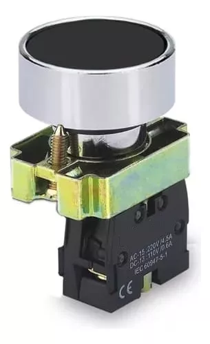 [60.19.XB2-BA21] INTERRUPTOR DE BOTON NEGRO METALICO CON RETORNO XB2-BA21 1 NO ANDELI