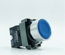 [60.19.XB2-BA61] INTERRUPTOR DE BOTON AZUL METALICO CON RETORNO XB2-BA61 1 NO ANDELI
