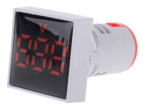 [60.19.AD101-22VMS-R] INDICADOR DE VOLTAJE AD101-22VMS ROJO AC20-500V CUADRADO ANDELI