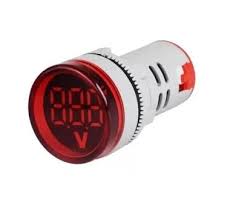 [60.19.AD101-22VM-R] INDICADOR DE VOLTAJE AD101-22VM ROJO AC20-500V REDONDO ANDELI