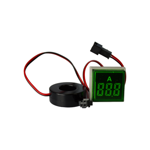 [60.19.AD101-22AMS-V] INDICADOR DE AMPERAJE AD101-22AMS VERDE 0-100A MAX AC380 CUADRADO ANDELI