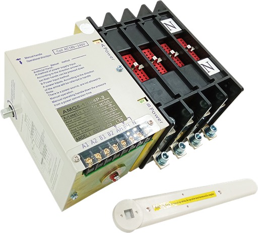 [60.19.AMQ5-400A] TRANSFER 4 POLOS 400AMP TWO-STEPS ANDELI