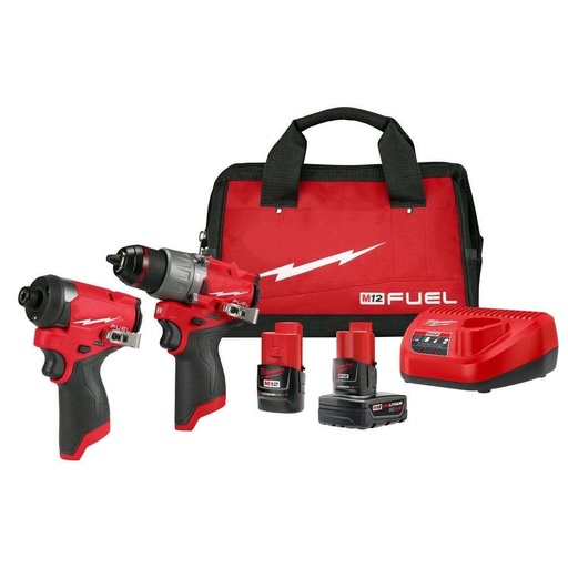 [31.01.3497-22] KIT TALADRO PERCUTOR, LLAVE IMPACTO 1/4" Y ESMERIL M18, MILWAUKEE