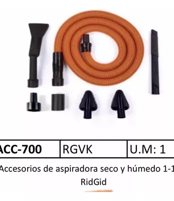 [55.01.ACC-700] ACCESORIOS DE ASPIRADORA HUMEDO/SECO ACC-700 RIDGID