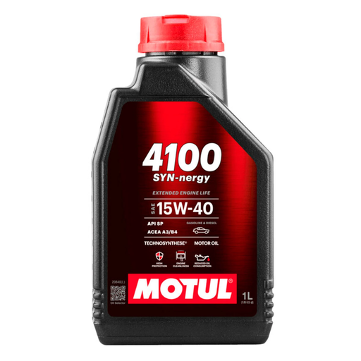 [MOT41001540] ACEITE PARA MOTORES A GASOLINA SYN-NERGY 4100 15W40 SEMI SINTETICO 1L MOTUL
