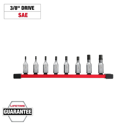 [31.01.48-22-9531] JUEGO DE DADOS C/PUNTAS TORX 10 PZAS 3/8" MILWAUKEE