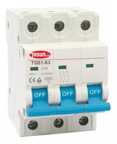 [60.11.03.TSB3-3P-40] BREAKER TERMOMAGNETICO 3X40 TOSUN