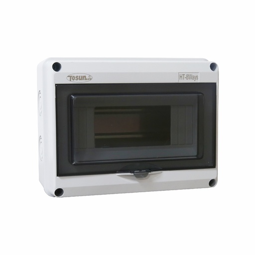 [60.11.CAJ.HT-8] TABLERO DE DISTRIBUCION SUPERFICIAL INTEMPERIE 8 CIRCUITOS 20X15X9.2CM IP65 TOSUN