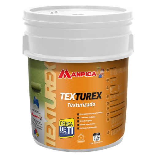 [04.04.TTX-100] PINTURA TEXTUREX INTERIOR (CUÑETE) MANPICA 
