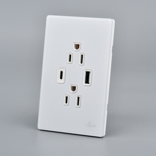 [60.15.INT.11.11] TOMA DOBLE USB SERIE NEVE BARI